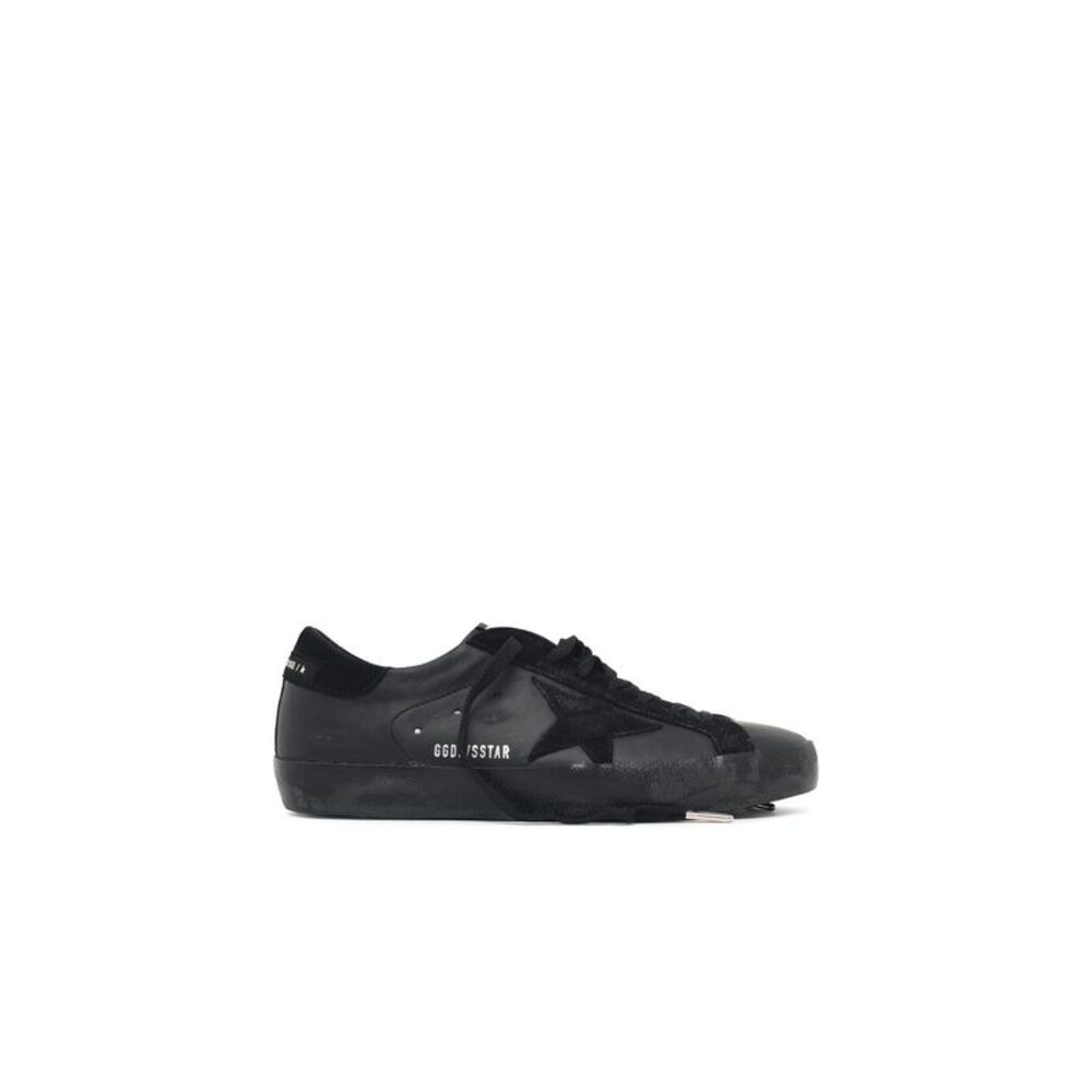 Golden Goose 'Super Star' Black Leather Sneakers Men